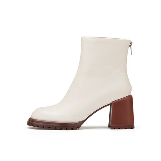 westory冬季短靴复古休闲大气质感粗高跟时装靴女W22DS81871（07/23） 商品图6