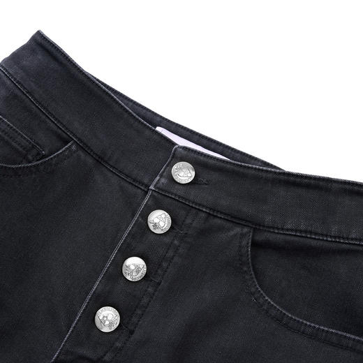 MAXRIENY精致日常风微喇叭秋冬浪漫荷叶裤脚休闲长裤 商品图2