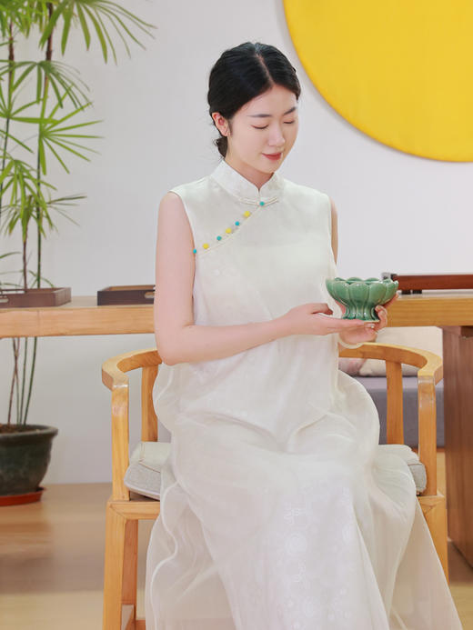 【抖音专属】新中式连衣裙（25707282-长夏-高定款） 商品图1