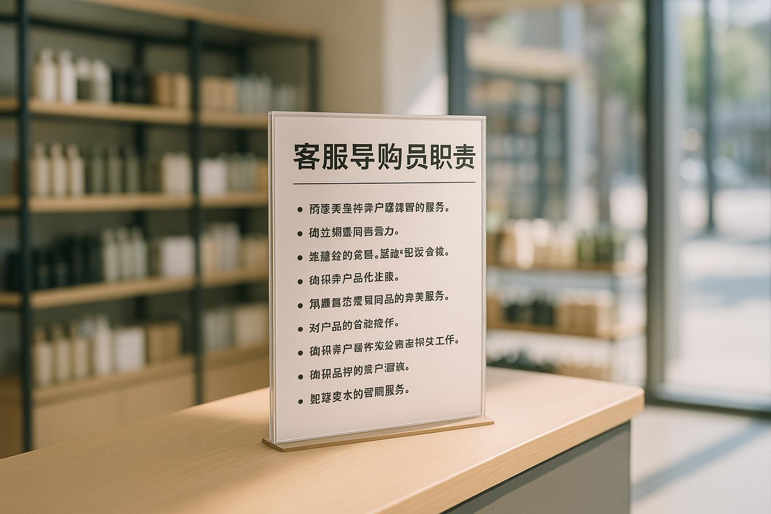 客服导购员的基础职责包括哪些？