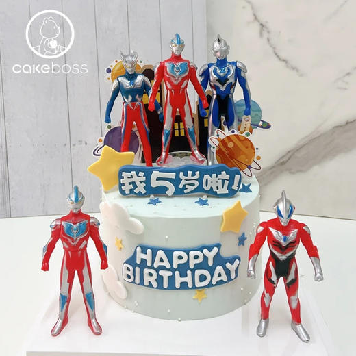 【私人订制】奥特曼主题系列水果奶油蛋糕 商品图0
