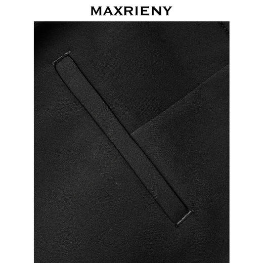 MAXRIENY2025春夏高腰黑色通勤休闲喇叭裤(货号:MS85PA519) 商品图3