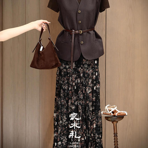 【不退不换】良木礼花色半裙（Q2584155F） 商品图1