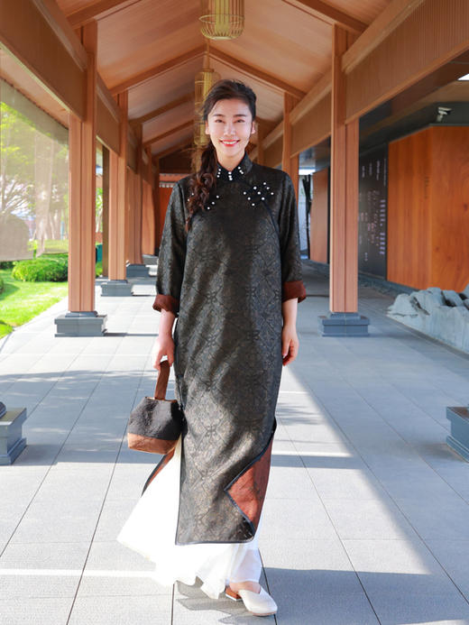 【抖音专属】新中式旗袍（25707272-传家宝-奢定款） 商品图3