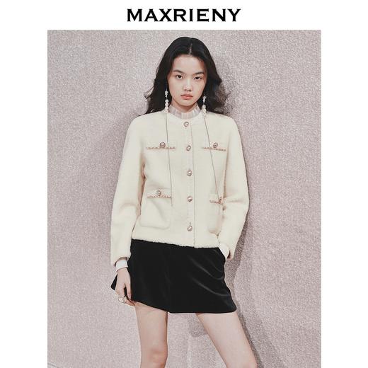 MAXRIENY富家千金羊毛外套女24秋新款法式小香风高级气质感设计(货号:MS85JA525) 商品图0