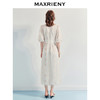MAXRIENY【商场同款】2025年夏季新款浪漫鎏金系列灯笼袖连衣裙显瘦(货号:MF86DR255) 商品缩略图3