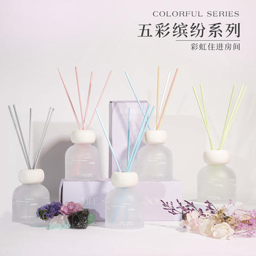 璐璐馨无火香薰卧室女生淡香男生室内家用持久清新散香璐璐馨 五彩缤纷系列无火香薰80ml 商品图0