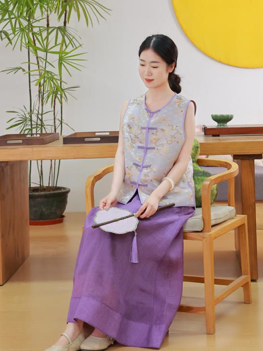 【抖音专属】新中式马甲（25704287-小欢喜-高定款） 商品图1