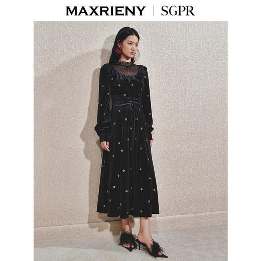 玛克门店发货：MAXRIENY法式甜美连衣裙(货号:MS85DR753) 商品图2