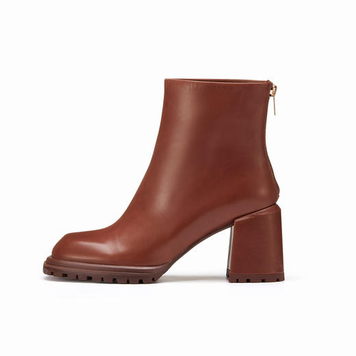 westory冬季短靴复古休闲大气质感粗高跟时装靴女W22DS81871（07/23） 商品图3