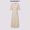 MAXRIENY【商场同款】2025年夏季新款浪漫鎏金系列灯笼袖连衣裙显瘦(货号:MF86DR255) 商品缩略图4