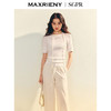 玛克门店发货：MAXRIENY【商场同款】极简风紧身半高领套头毛衫25夏修身显瘦上衣(货号:MU86SW006) 商品缩略图0