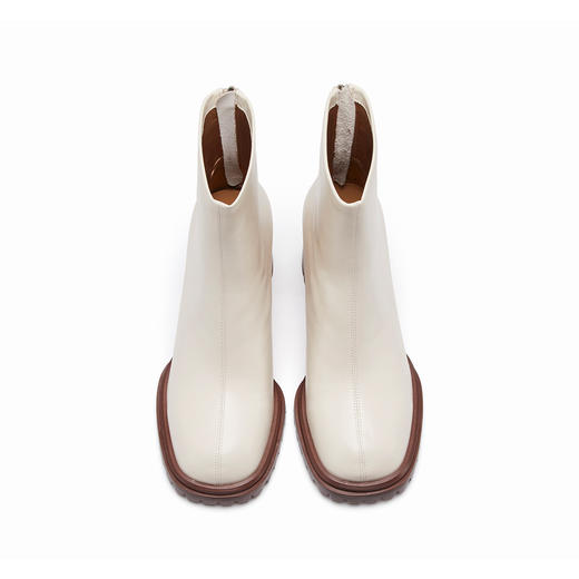 westory冬季短靴复古休闲大气质感粗高跟时装靴女W22DS81871（07/23） 商品图2