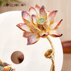 罗比罗丹荷塘月色平安扣摆件珐琅彩工艺荷花新中式家居饰品罗比罗丹摆件（荷塘月色） 商品缩略图2