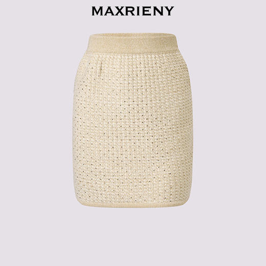 玛克门店发货：MAXRIENY鎏金小香半裙(货号:MF86SK501) 商品图0