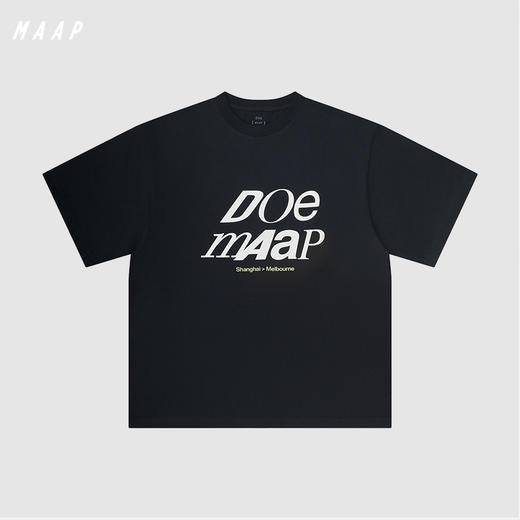 MAAP x DOE TEE 001 黑色短袖T恤 商品图0
