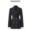 奥莱门店发货：MAXRIENY通勤风收腰西服24春季新品女(货号:MC85JA036) 商品缩略图4