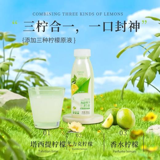 【特价9.9元/2支】李小艾小青柠汁饮料 /李小艾海盐爆汁三柠水饮料300ML 商品图2