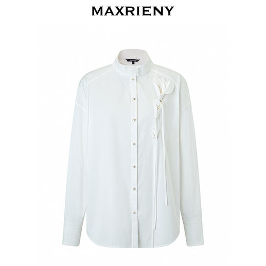 【东方玉兰-商场同款新品】MAXRIENY复古艺术感中式立领玉兰衬衫202(货号:MC85TP041) 商品图4