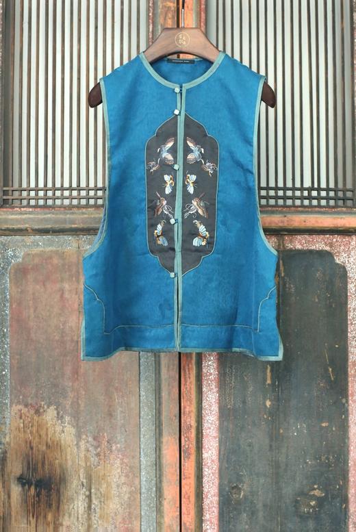 盛唐牡丹盛奢系列 | 真丝香云纱手绣马甲 商品图0