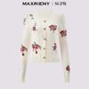 MAXRIENY2025秋冬新年红系列浪漫优雅感提花刺绣长袖显瘦针织上衣(货号:MS85SW752) 商品缩略图4