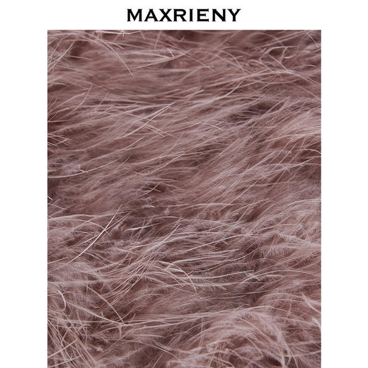 MAXRIENY 精致贵雅马夹仿气质皮草24冬新款马甲高级感 商品图3