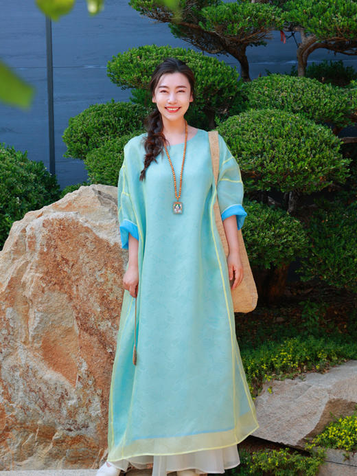 【2026东衣作】新中式连衣裙（25707335时夏-高定款） 商品图2