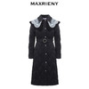 【防寒】MAXRIENY冬季热力感轻羽绒服中长款黑色修身收腰保暖过膝(货号:MS88DC501) 商品缩略图4