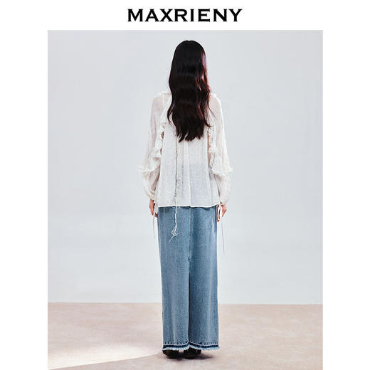 玛克门店发货：MAXRIENY宫廷荷叶领上衣(货号:MC85TP785) 商品图3