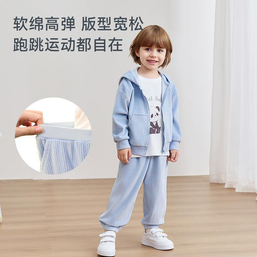 【限时119元起整套】2025年秋冬新品ibaby×outlast太空科技恒温海岛绒连帽开衫卫衣套装 商品图2