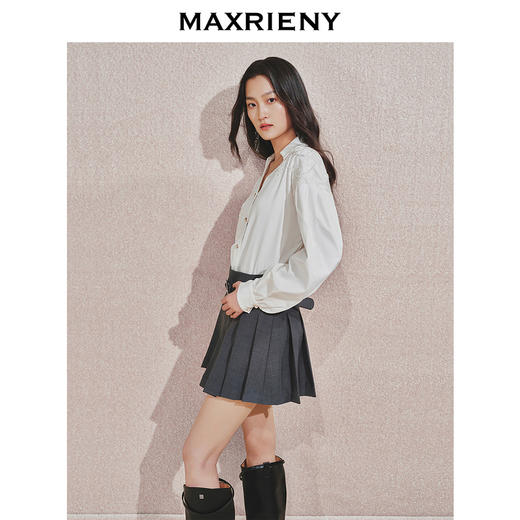 玛克门店发货：复古衬衫华丽花朵刺绣珍珠衬衫(货号:MC85TP547) 商品图2