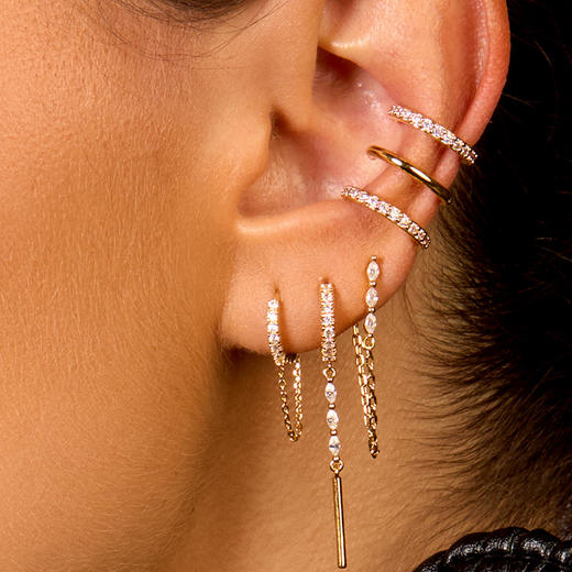 北京仓｜MYA-BAY-EMMA TWIN-金色 不对称 耳环［比利时设计师］ 商品图1