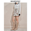 MAXRIENY精致复古感A字摆花卉裙裤收腰a摆阔腿裤女24冬款高腰短裤(货号:MS85PA757) 商品缩略图2