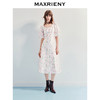 玛克门店发货：新款碎花公主连衣裙中长裙泡泡袖显白裙子(货号:MF86DR256) 商品缩略图0
