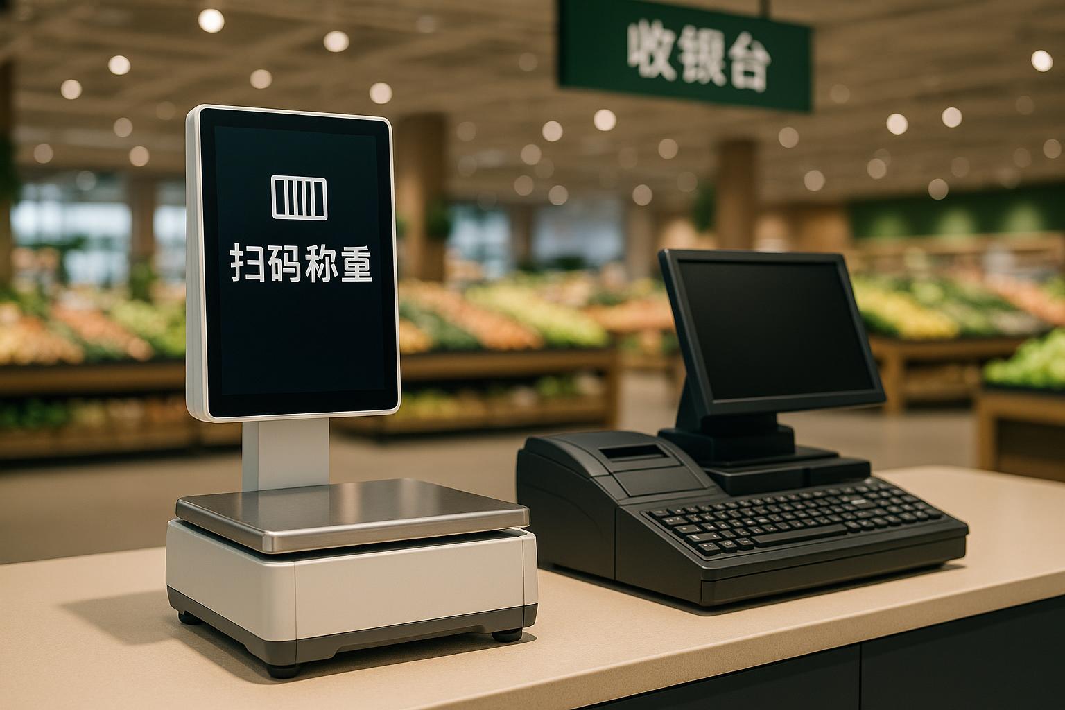 500平米生鮮超市收銀系統(tǒng)與稱重點(diǎn)位怎么選？