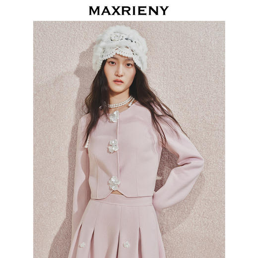 玛克门店发货：MAXRIENY宫廷浪漫毛呢外套(货号:MC85JA570) 商品图1