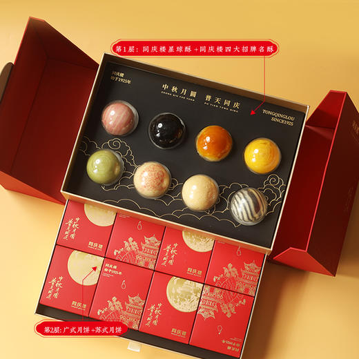 【售罄勿拍】同庆楼 邀明月礼盒1120g  中秋月饼礼盒装  16饼12味   匠心制作  高档礼盒  送人送礼送长辈  72小时发货 商品图1