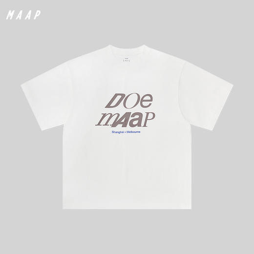 MAAP x DOE TEE 001 白色短袖T恤 商品图0