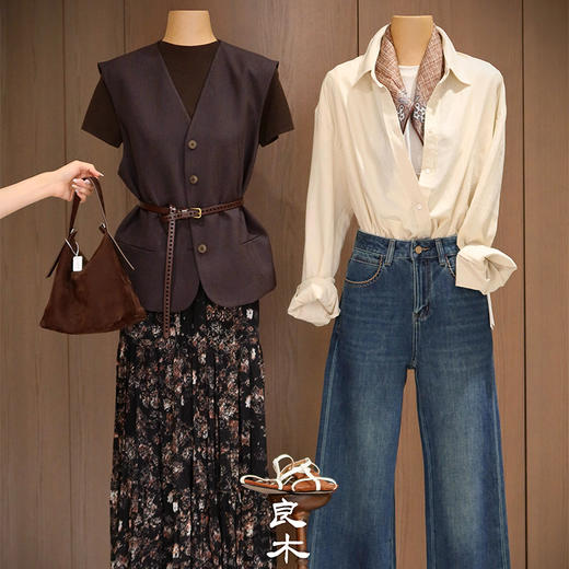 【不退不换】良木礼花色半裙（Q2584155F） 商品图2