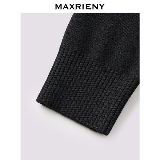玛克门店发货：MAXRIENY法式复古v领针织外套(货号:MF86JA518) 商品图3