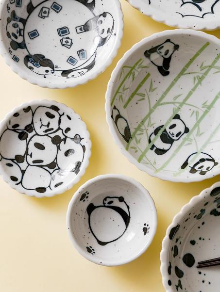 日本进口儿童餐具熊猫3.7英寸小钵（KNS62005157） 商品图2