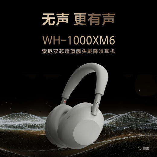 索尼无线降噪立体声耳机WH-1000XM6[DQ8] 商品图0