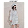 玛克门店发货：MAXRIENY流光小白裙晕染钉珠桑蚕丝连衣裙(货号:MC85DR810) 商品缩略图2