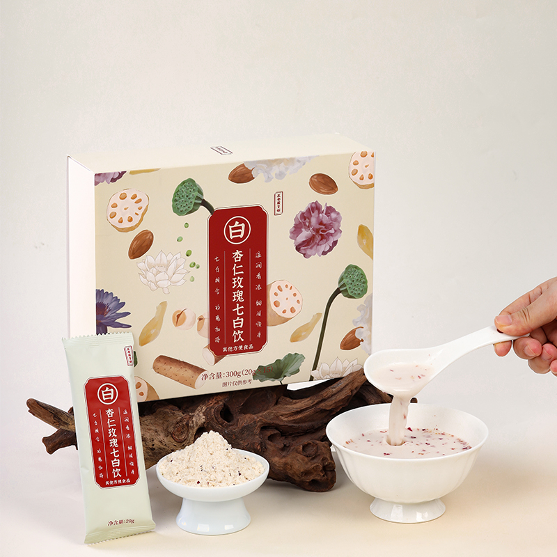 正安国货·杏仁玫瑰七白饮 300g（20g*15）/盒