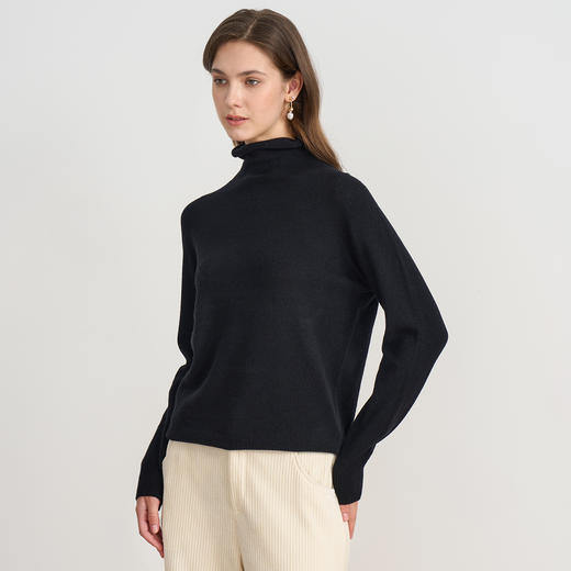 【30.6%山羊绒】EITIE爱特爱舒适柔软高领羊毛针织衫秋冬新款C2501820 商品图4