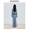 玛克门店发货：MAXRIENY华丽复古立体压花长裙A摆牛仔半裙(货号:MC85SK796) 商品缩略图3