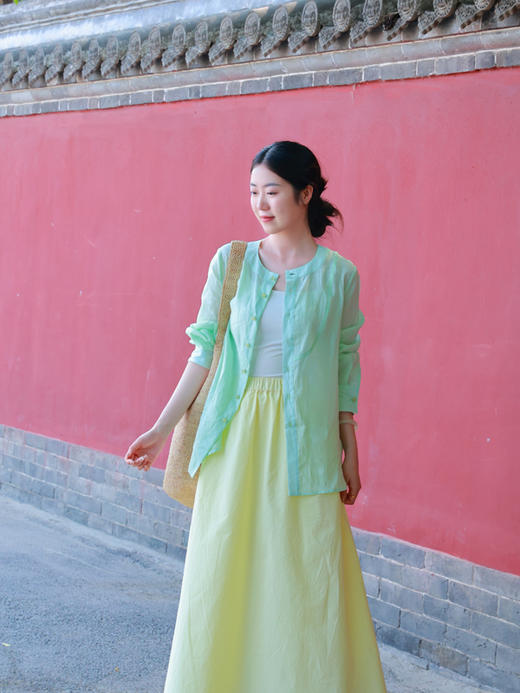 【2025门店同款】半裙（25706162-金合欢） 商品图0