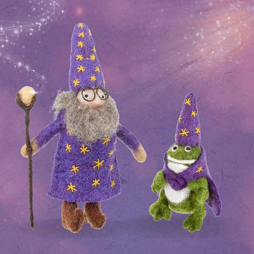 北京仓｜Felt So Good-Wendall the Wizard-神秘魔法师 梅林 羊毛毡 挂件［英国设计师］ 商品图2