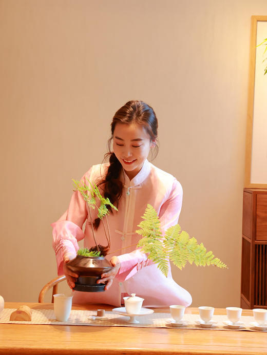 【抖音专属】新中式衬衣（23710230-菡萏-设计师） 商品图4