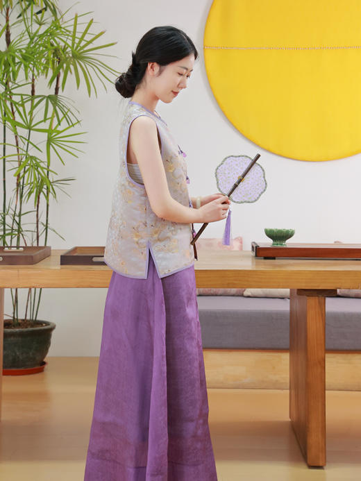 【抖音专属】新中式马甲（25704287-小欢喜-高定款） 商品图3